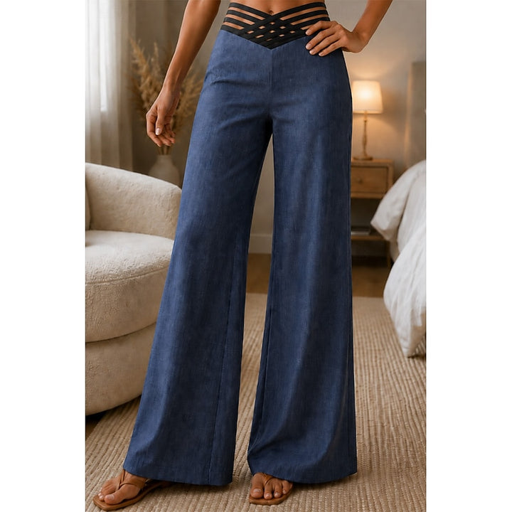 Hazel | High-Waisted Wide-Leg Trousers