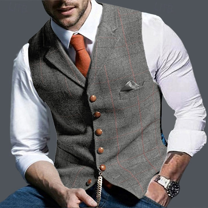 Sinclair | Herringbone Tailored Waistcoat