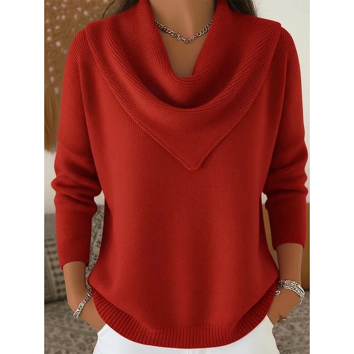 Bianca | Draped Cowl-Neck Sweater