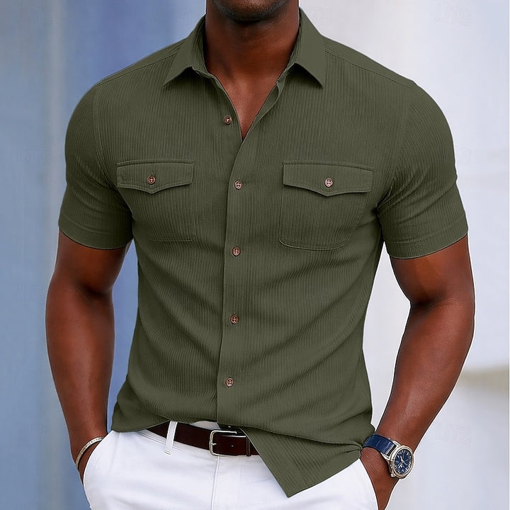 Hayden | Textured Short-Sleeve Shirt