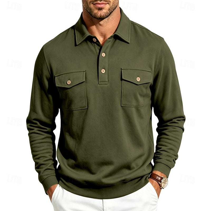 Marshall | Refined Long-Sleeve Polo Shirt