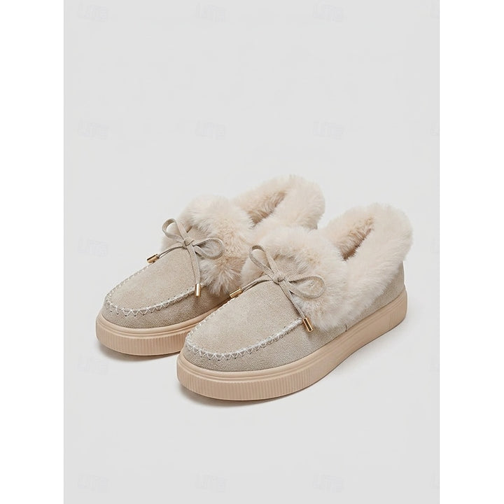 Maura | Cozy Bow-Tie Moccasins