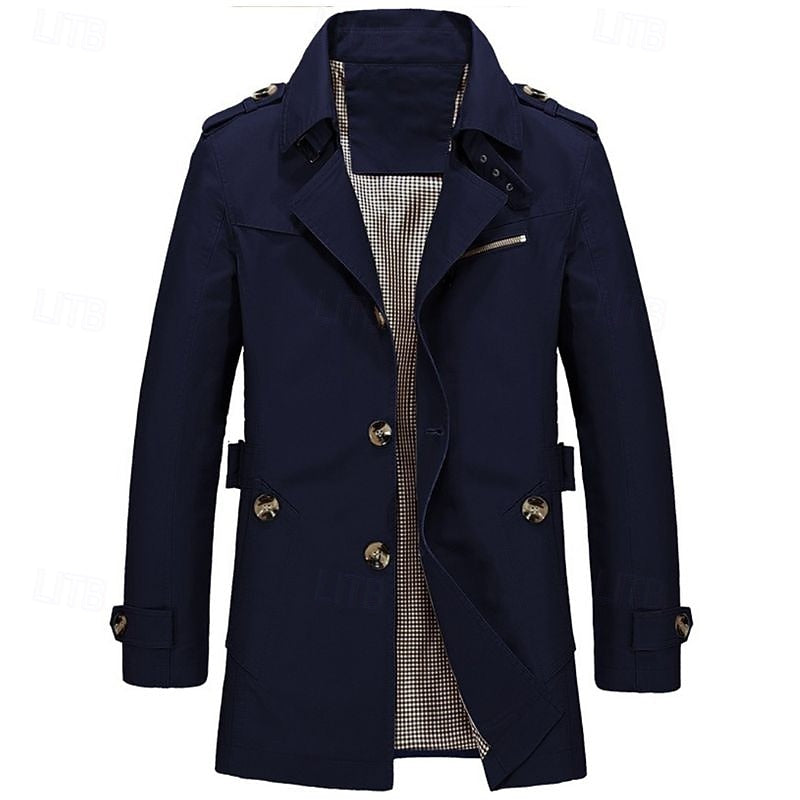 Harold | Refined Single-Breasted Trench Coat