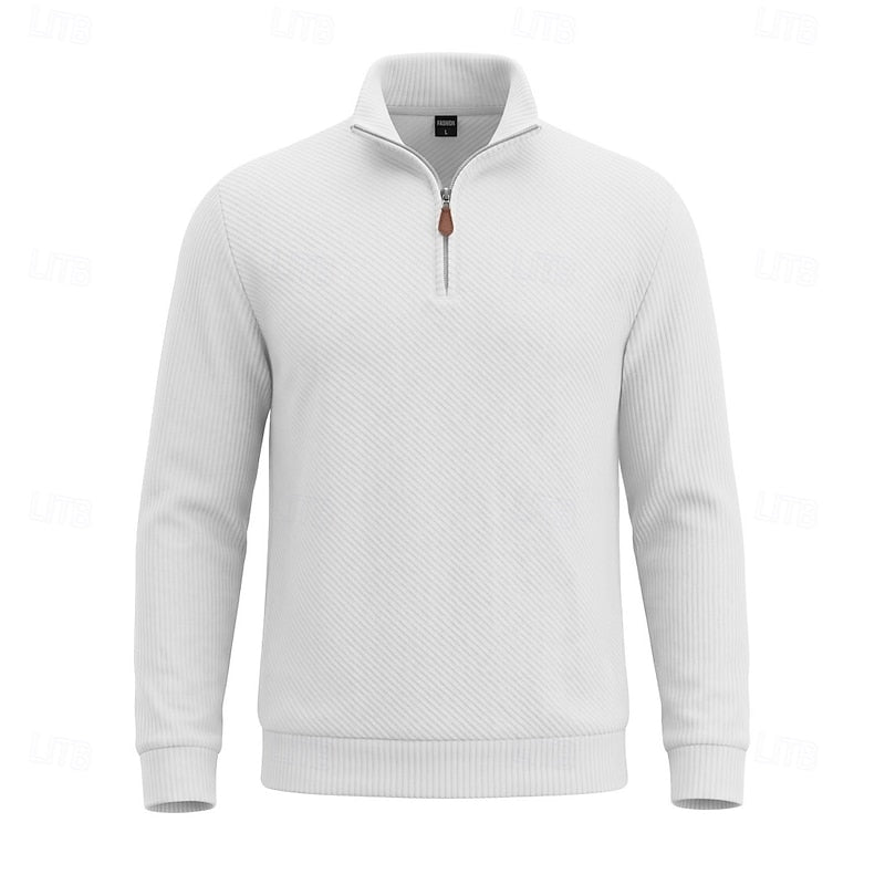 Sawyer | Textured Quarter-Zip Pullover