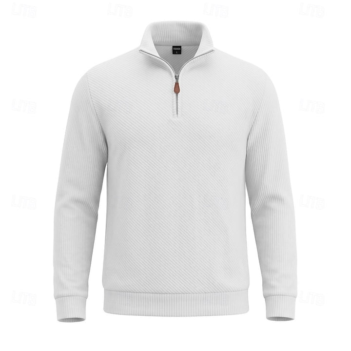 Sawyer | Textured Quarter-Zip Pullover