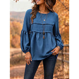 Deanna | Relaxed Peplum Blouse