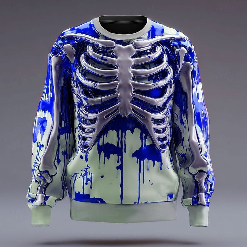 Thatcher | Halloween Skeleton-Print Sweatshirt
