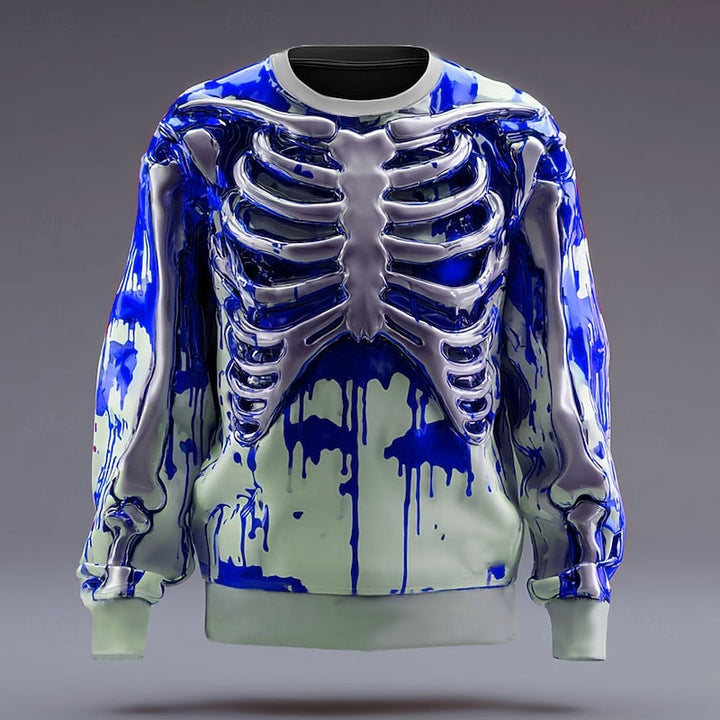 Thatcher | Halloween Skeleton-Print Sweatshirt