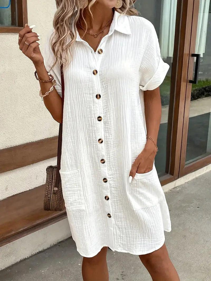Michelle | Classic V Neck Everyday Dress