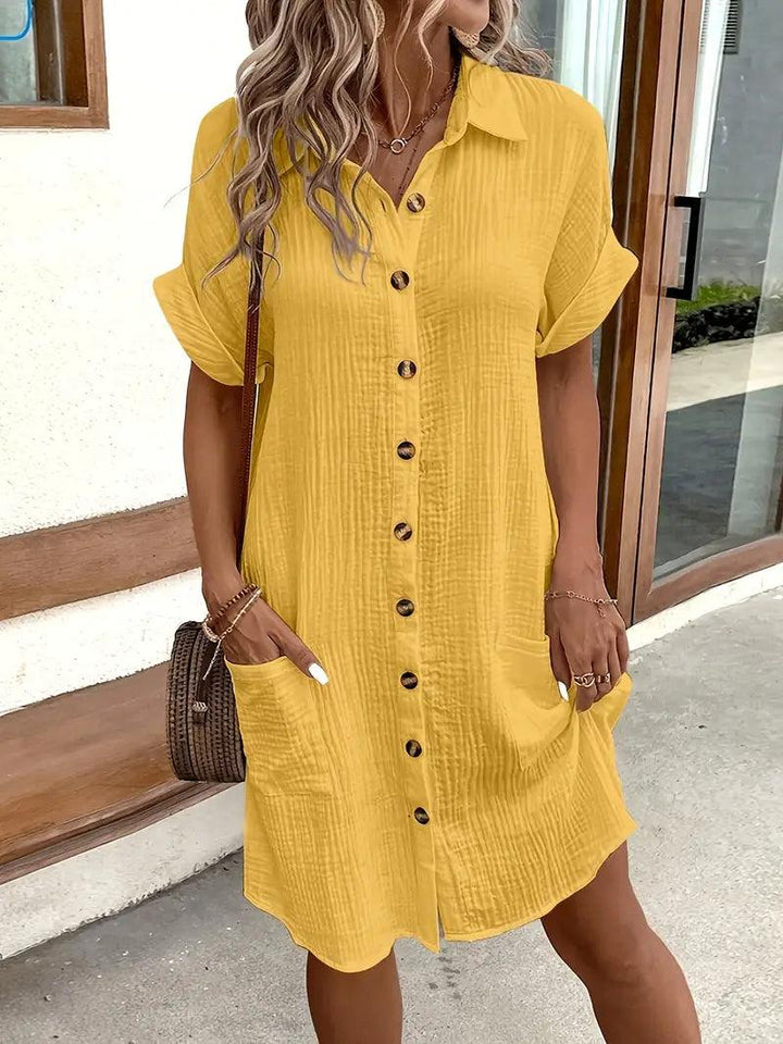 Michelle | Classic V Neck Everyday Dress