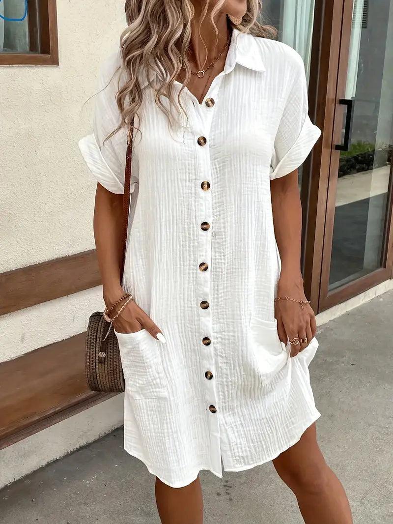 Michelle | Classic V Neck Everyday Dress