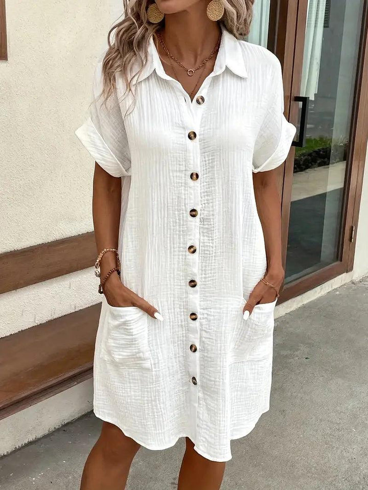 Michelle | Classic V Neck Everyday Dress