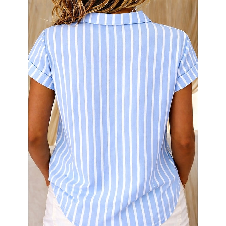 Bridget | Striped Collared Shirt