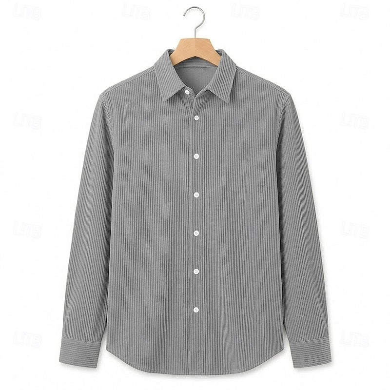 Sawyer | Ribbed Button-Up Shirt