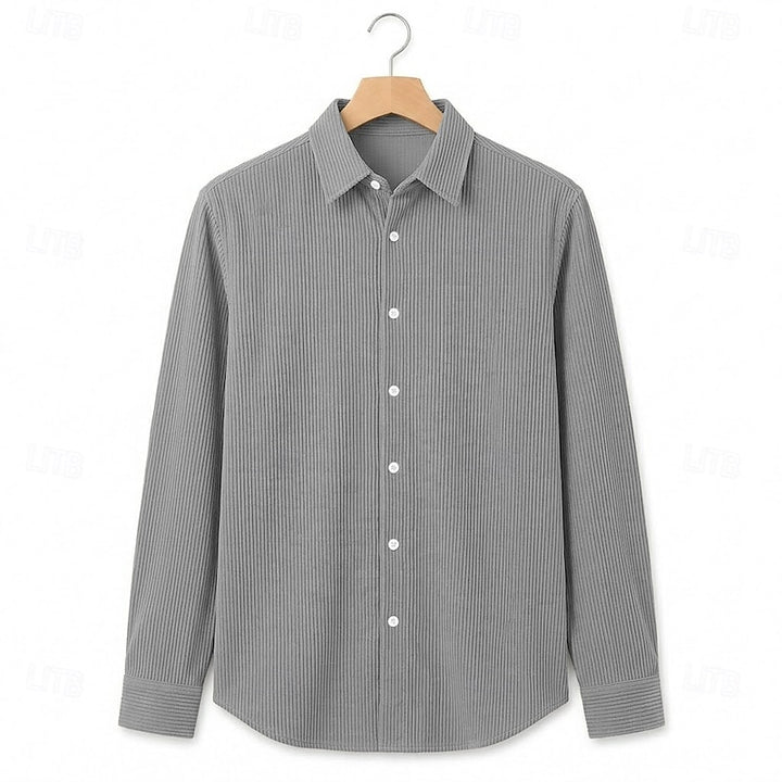 Sawyer | Ribbed Button-Up Shirt