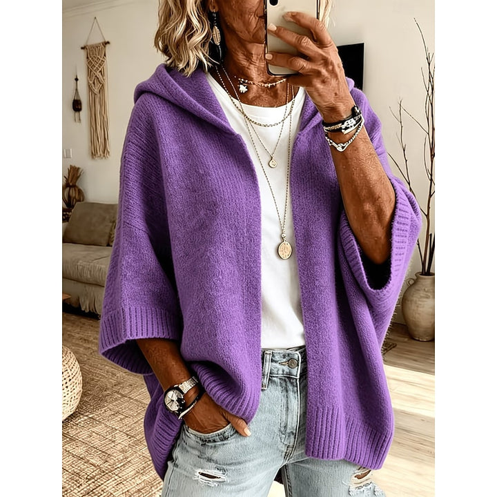 Colleen | Cozy Hooded Open-Front Cardigan