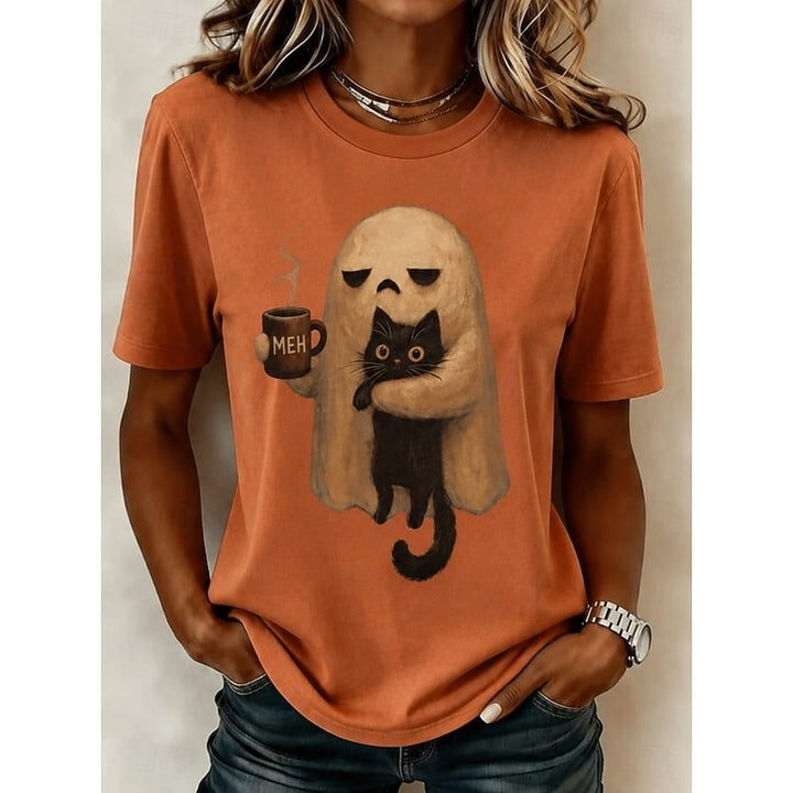 Freya | Playful Halloween Crew-Neck T-Shirt