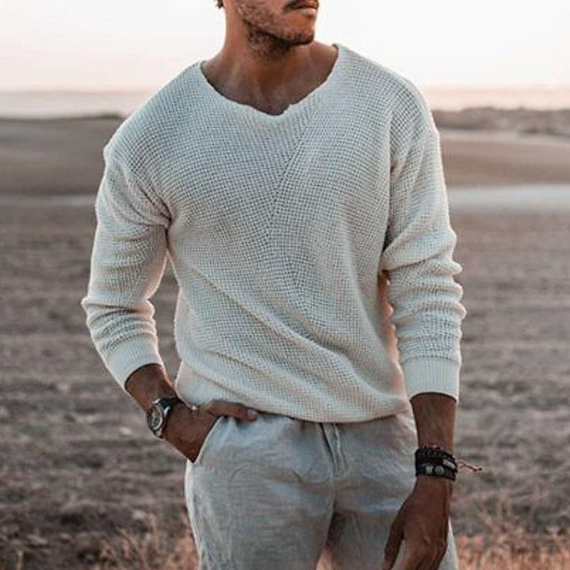 Grady | Textured V-Neck Sweater