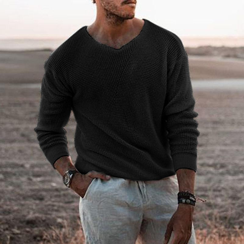 Grady | Textured V-Neck Sweater