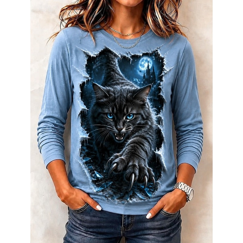 Selene | Graphic Halloween Long-Sleeve Top