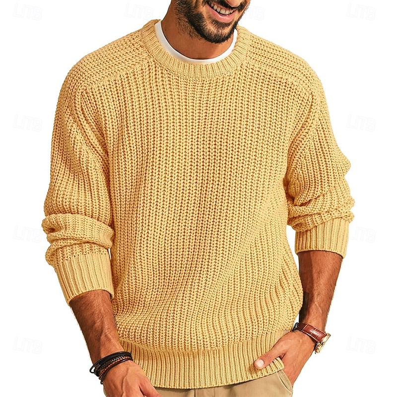Weldon | Ribbed Round-Neck Sweater