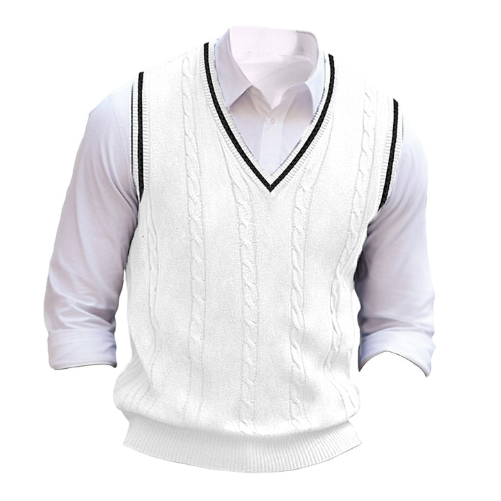 Barclay | Cable-Knit V-Neck Sweater Vest