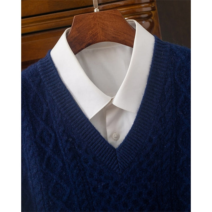 Frederick | Cable-Knit V-Neck Sweater Vest
