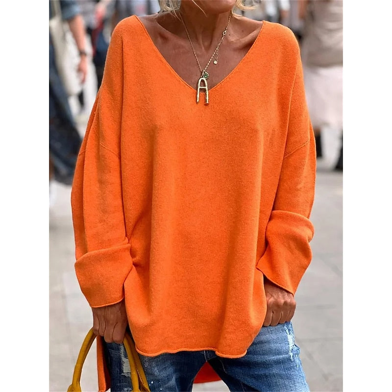 Camille | Relaxed V-Neck Pullover
