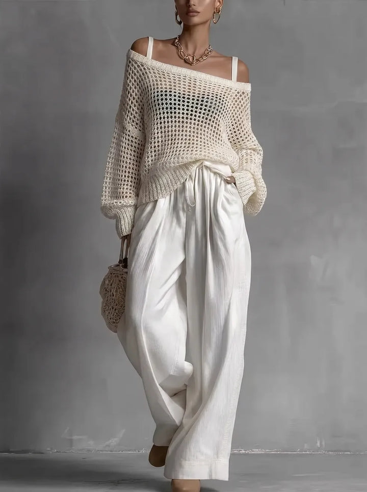 Odette | Relaxed Openwork Two-Piece Set