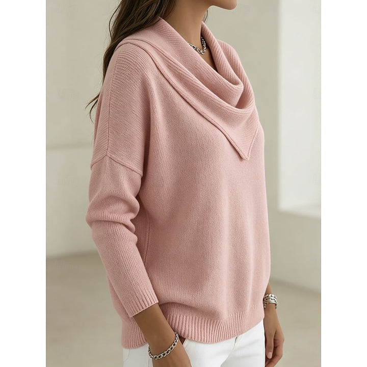 Bianca | Draped Cowl-Neck Sweater