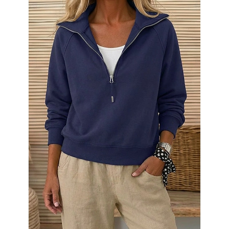 Vera | Quarter-Zip Collared Pullover