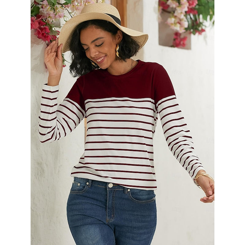 Cora | Striped Long-Sleeve Top