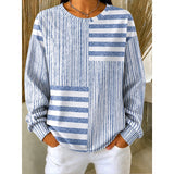 Tessa | Striped Crew-Neck Sweatshirt