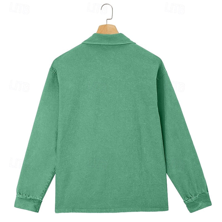 Emmett | Relaxed Long-Sleeve Polo Shirt