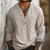Julius | Relaxed Henley Popover Shirt