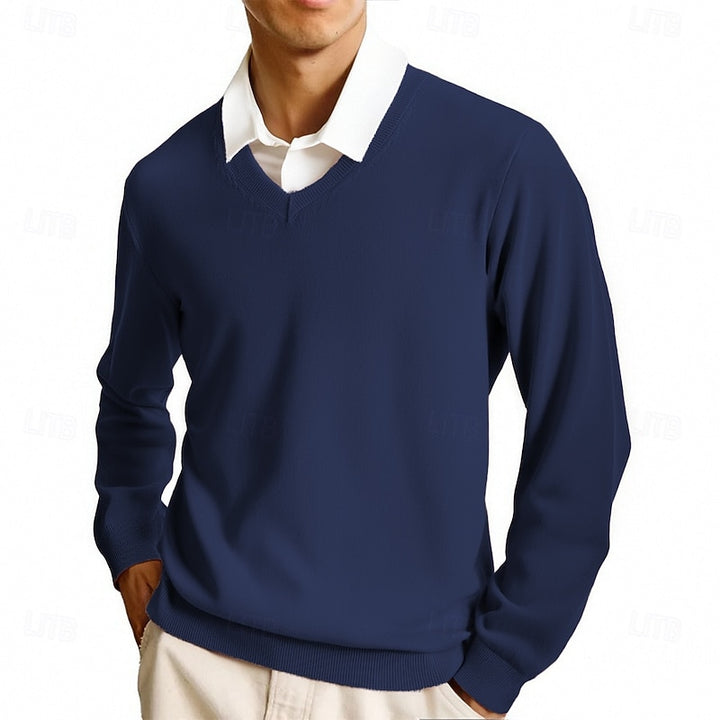 Calvin | Refined V-Neck Sweater