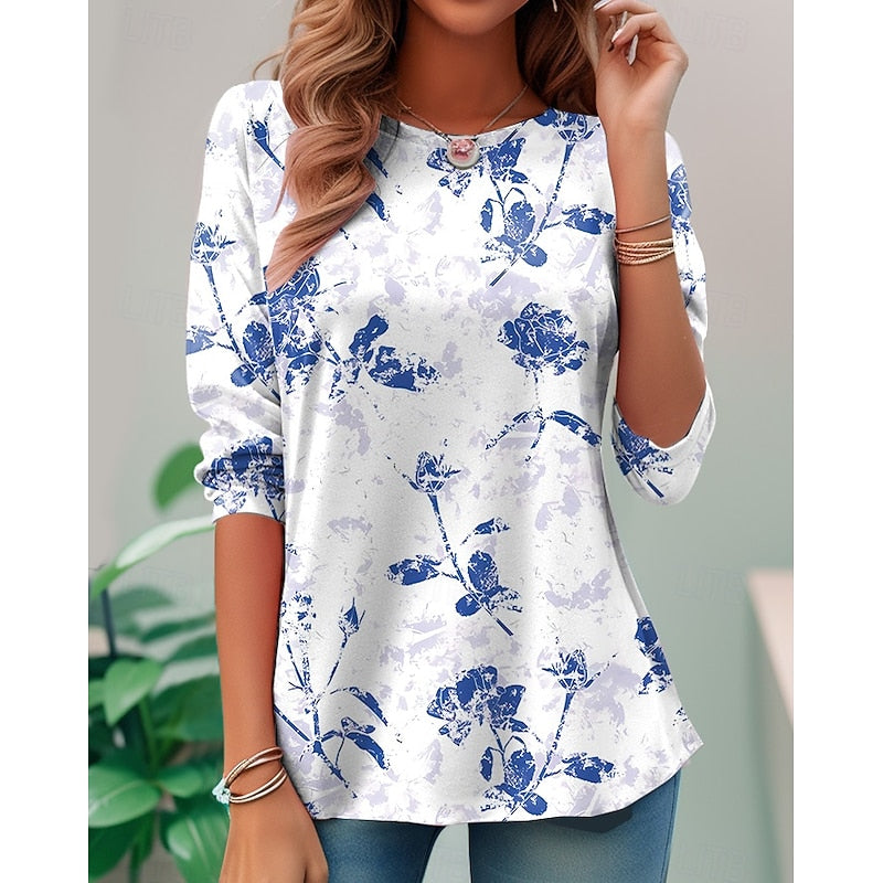 Faye | Floral Long-Sleeve Top