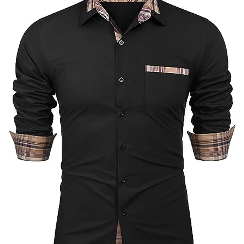 Cormac | Refined Color-Block Dress Shirt