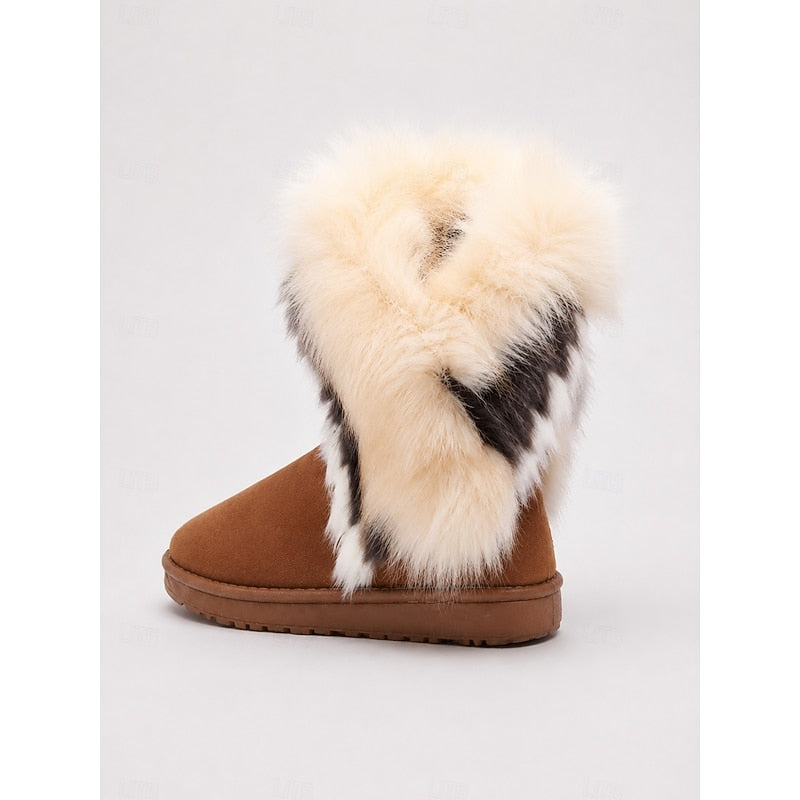 Astrid | Cozy Fur-Trim Winter Boots