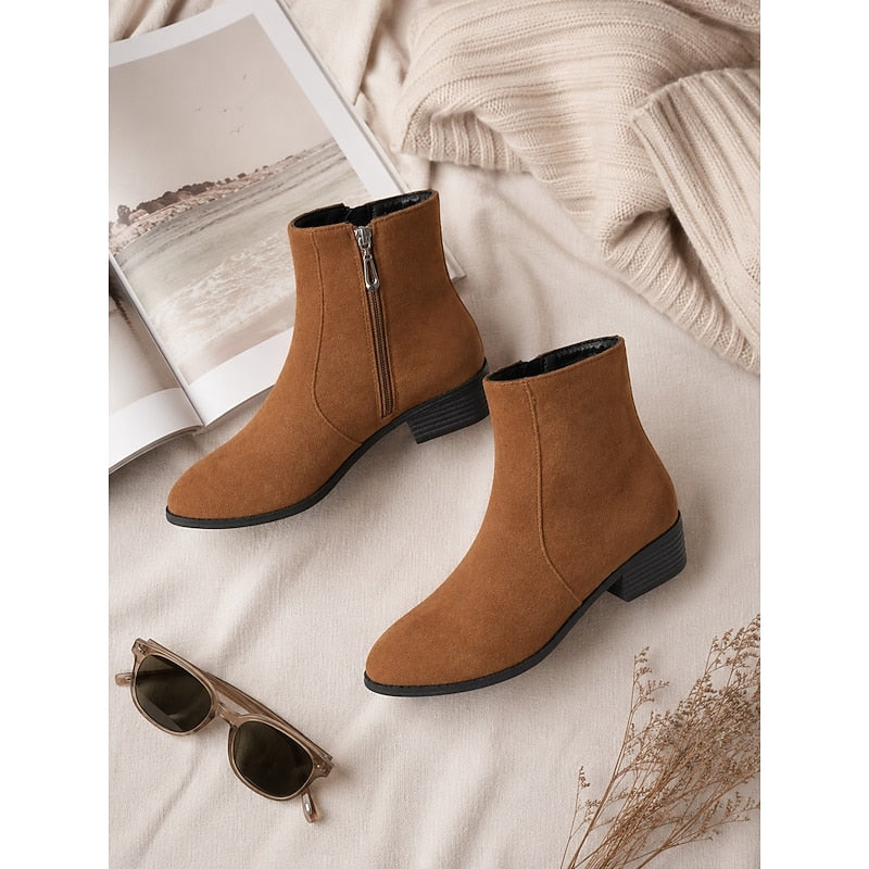 Tessa | Sleek Side-Zip Ankle Boots