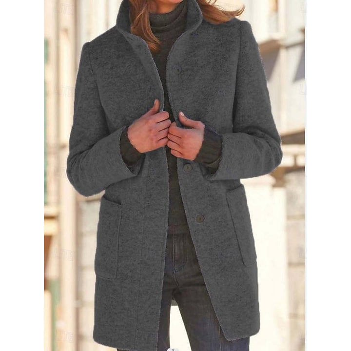 Adaline | Refined Stand-Collar Coat