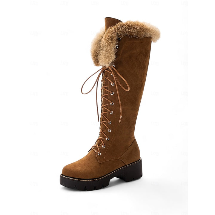 Matilda | Fur-Trimmed Lace-Up Winter Boots