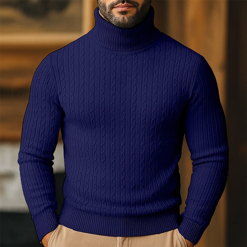 Conrad | Cable-Knit Turtleneck Sweater