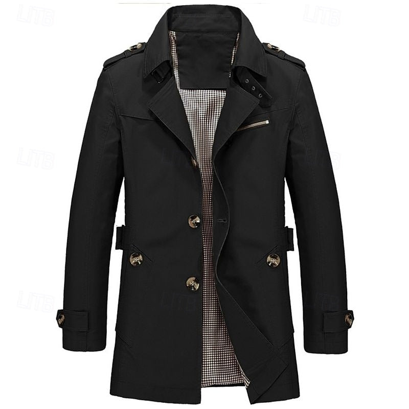 Harold | Refined Single-Breasted Trench Coat