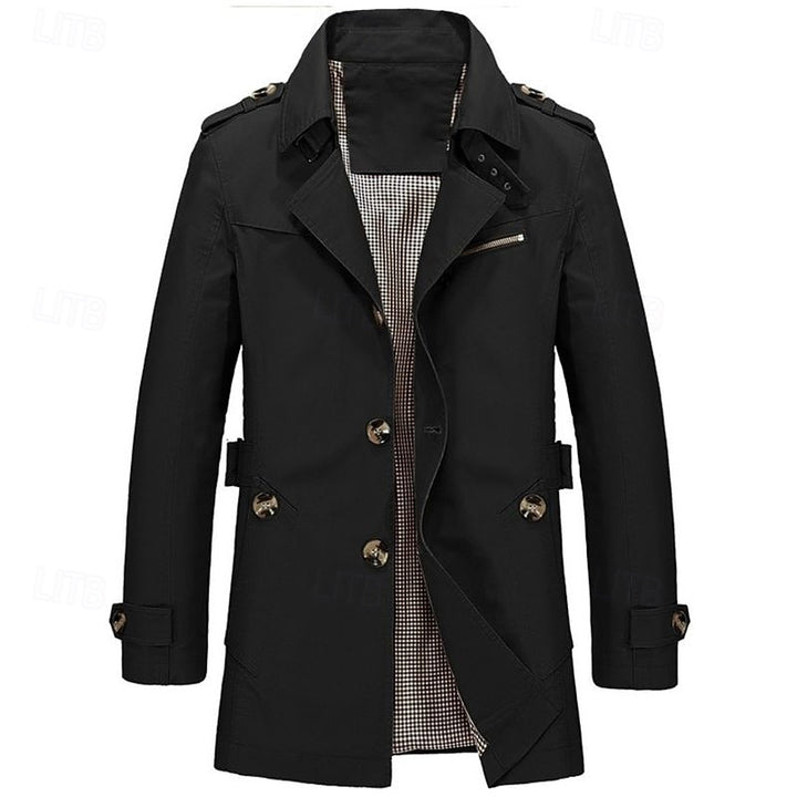 Harold | Refined Single-Breasted Trench Coat
