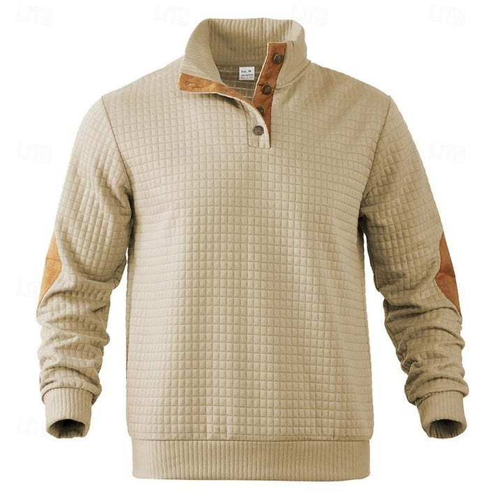 Clark | Textured Stand-Collar Pullover