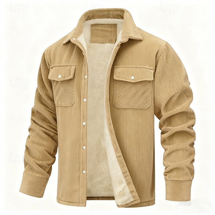 Rhodes | Fleece-Lined Ribbed Jacket