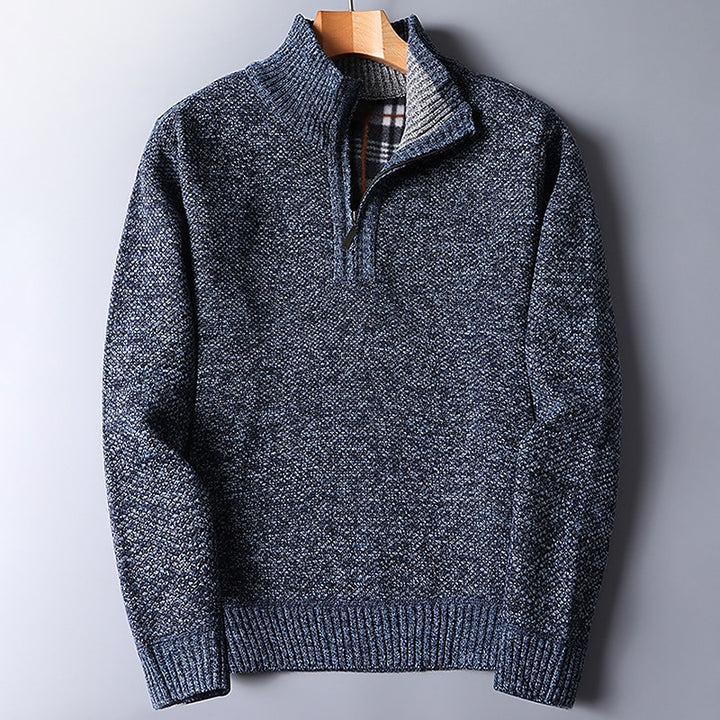 Gareth | Quarter-Zip Stand Collar Sweater