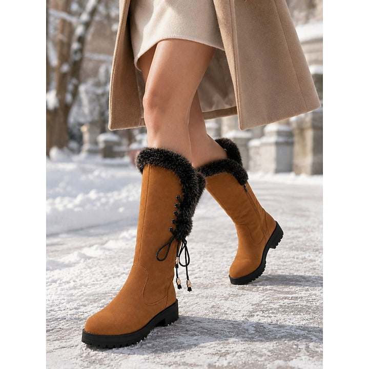 Aurora | Fur-Trimmed Knee-High Winter Boots