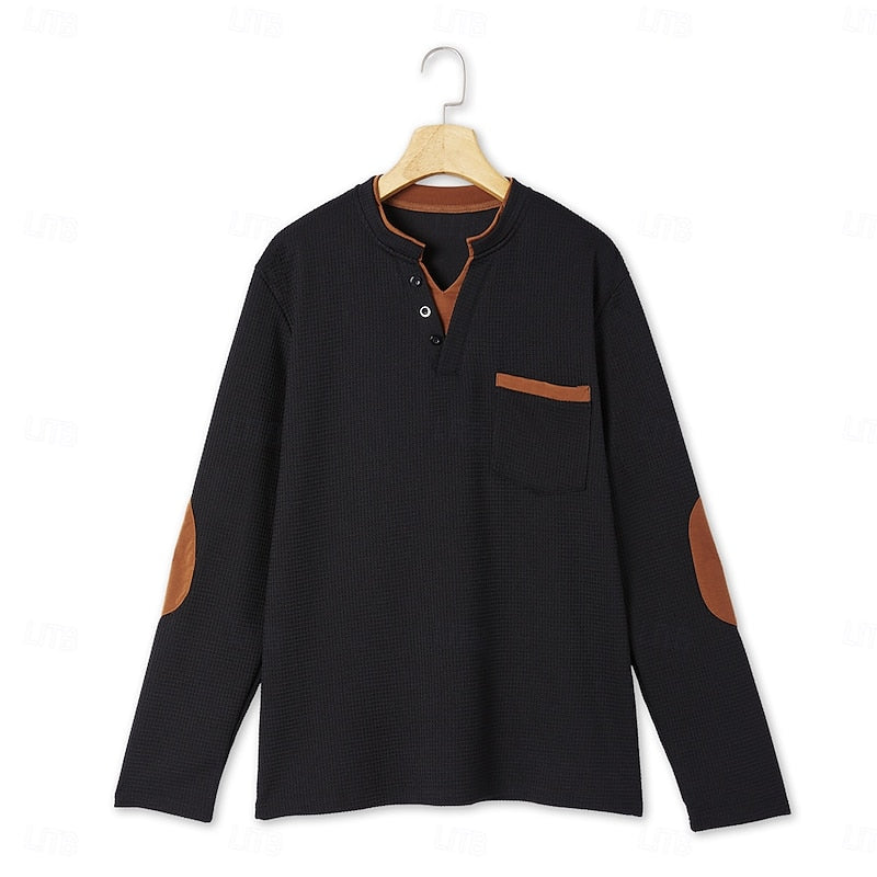 Dexter | Textured Button Henley